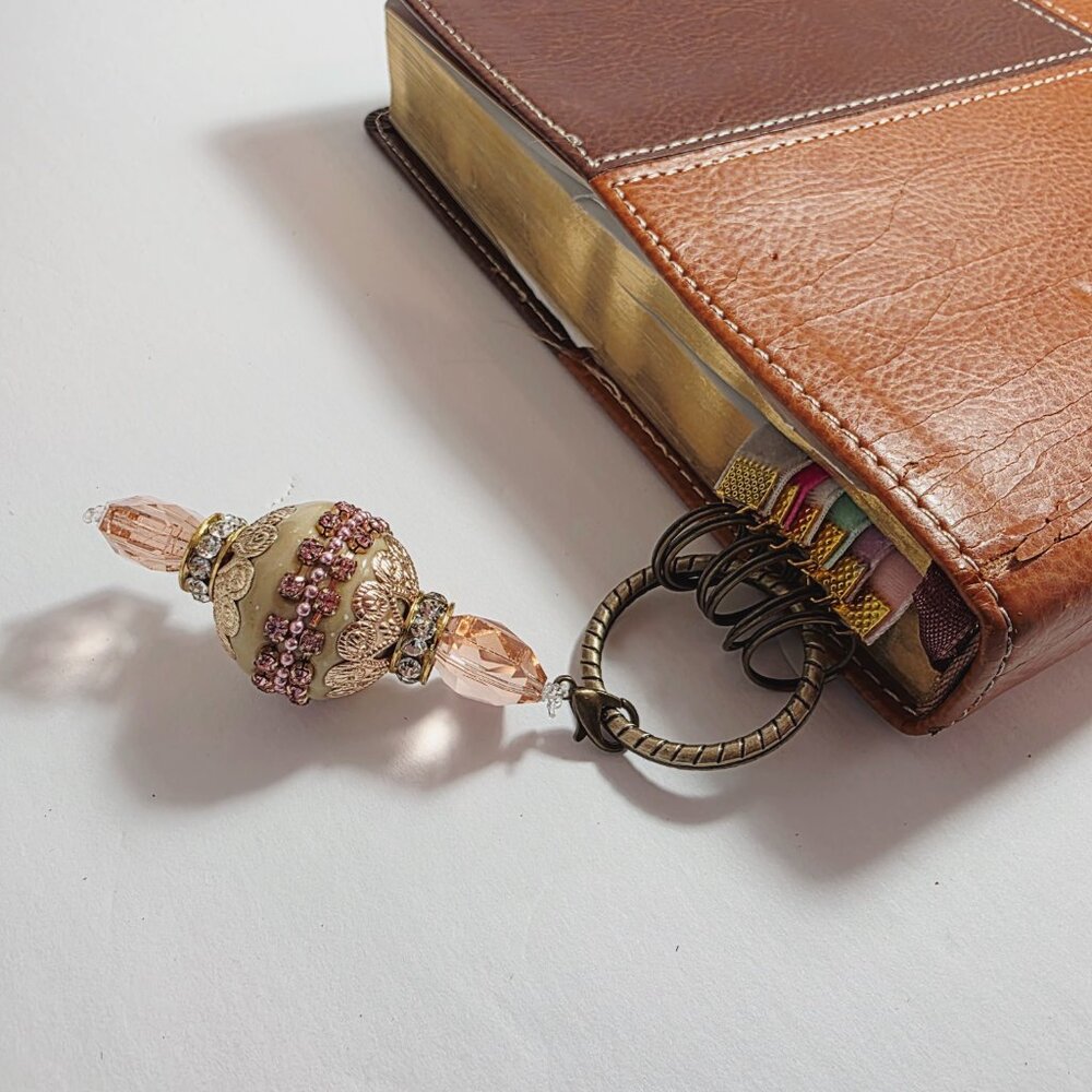 Handmade Velvet Ribbon Bible Bookmark by Joan Santoro - Picture 5 of 8